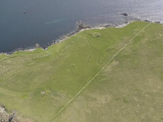 Oblique aerial view of Swinna Ness, looking SSW.