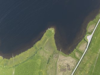 Oblique aerial view centred on the Law Ting Holm, taken from the N.