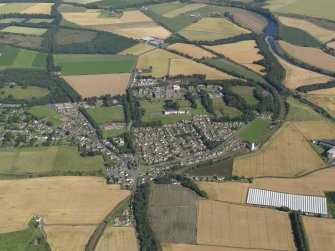 General oblique aerial view of Hillside, Montrose, centred on Sunnyside Royal Hospital, taken from the SSE.