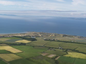 General oblique aerial view of Turnberry golf courses, taken from the E.