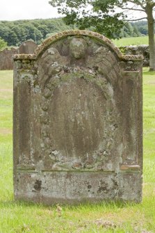 Graveyard gravestone. Detail