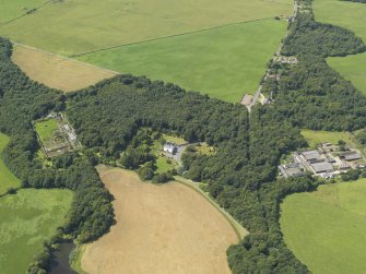 General oblique aerial view of Ardwell House, taken from the E.