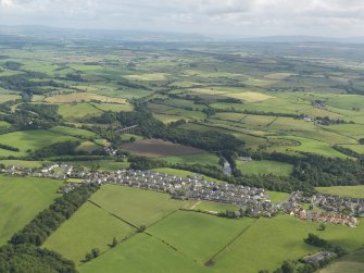 General oblique aerial view of Annbank and the Enterkine Viaduct, taken from the WNW.