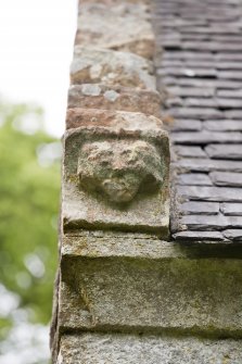 Detail of quoin with carved head