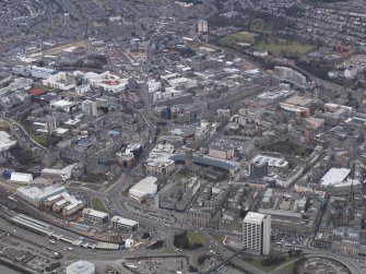 General oblique aerial view of the Balgay and Lochee areas of the city centred on the city centre, taken from the ESE.