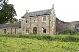 House an N wall, view from NW