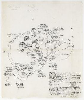 Plan of Village, Western Domestic Structures(B) (extensively annotated), Ink & Pencil, No Scale,	HW83SW 8 		

