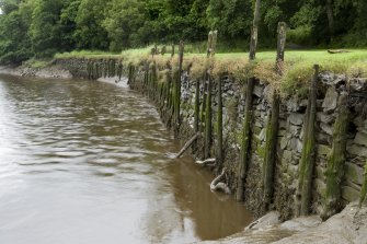 Quayside, detail of retaining wall