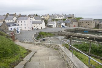 Shorehead and old harbour, general view from SE