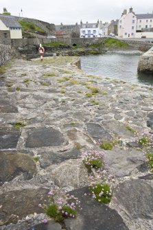 Old harbour, Portsoy, N sea wall, detail of stonework