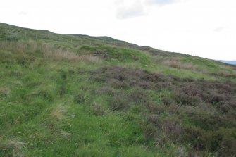 Annishader, E Group (NG 44650 50960): building NG 44612 50946 and kiln barn NG 44601 50946, looking SW