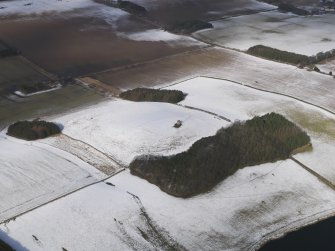 General oblique aerial view of Down Law, Baron's Folly, looking N.