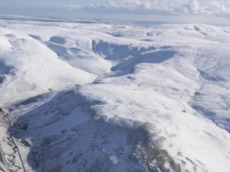 General oblique aerial view towards Raeshaw Fell, looking S.