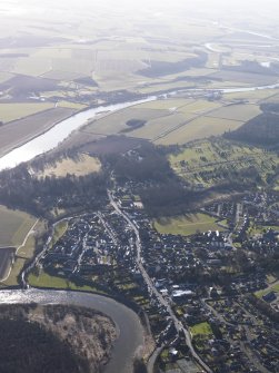 General oblique aerial view of Coldstream, looking WSW.