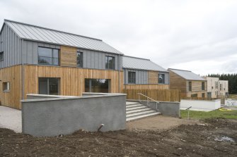 View of Plot 22, 27 and 24 at Scotland's Housing Expo, taken from the ESE.