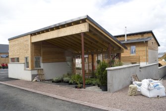 Rear view of Plot 7, House No 7 by David Somerville Architects, taken from the ESE.