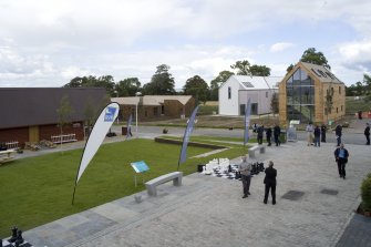 View of Village Green at Scotland's Housing Expo, taken from the S.