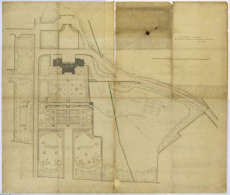 Aberdeen, Culter House & Gardens.
Plan of Gardens and Grounds.
Ttiled: 'Suggested alterations, plan of Gardens & Ground'.