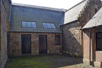 Estate office courtyard. View from NE