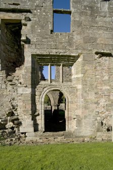 Chapter house, E entrance, general view from E
