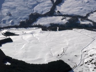 Oblique aerial view of the field system, looking W.