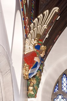 Interior. Nave, detail of angel corbel