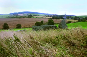 The western scarp of Knockinglews dominates the view to the south