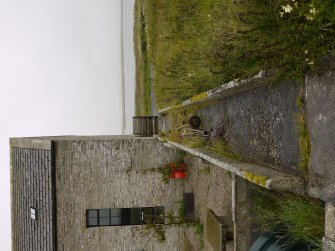 Looking W along the concrete lade.