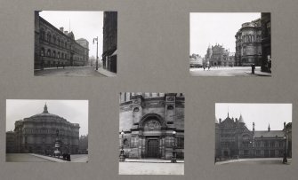 Card folder containing photographs of Teviot Place, McEwan Hall and Edinburgh University Union. Front cover has pencil notes describing the photographs inside.
Edinburgh Photographic Society Survey of Edinburgh District, Ward XIV, George Square.