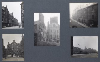 Card folder containing photographs of West CrossCauseway and St. Patrick Square. Front cover has pencil notes describing the photographs inside.
Edinburgh Photographic Society Survey of Edinburgh District, Ward XIV George Square.