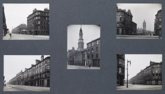 Card folder containing photographs of Clerk Street, Hope Park Terrace, South Clerk Street and West Preston Street. Front cover has pencil notes describing the photographs inside.
Edinburgh Photographic Society Survey of Edinburgh District, Ward XIV George Square.