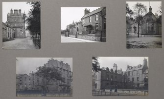 Card folder containing photographs of East Meadows and Meadow Lane. Front cover has pencil notes describing the photographs inside.
Edinburgh Photographic Society Survey of Edinburgh District, Ward XIV George Square.