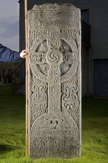 View of cross slab (flash with scale)