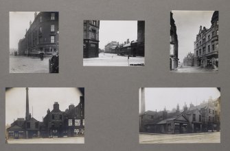 Card folder containing photographs of Tollcross including Earl Grey Street, Leven Street and Valleyfield Street. Front cover has pencil notes describing the photographs inside. Edinburgh Photographic Society Survey of Edinburgh District, Ward XIV George Square.