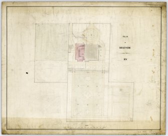 Edinburgh, 12 Hope Terrace, Harlaw, also known as Whitehouse Gardens, Braeside House for Benjamin Hall Blyth. 
Titled: 'Plan of Braeside 1857'