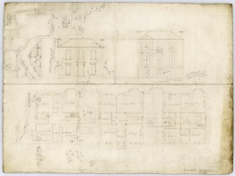 Edinburgh, 12 Hope Terrace, Harlaw, also known as Whitehouse Gardens, Braeside House for Benjamin Hall Blyth.
Plans and sections