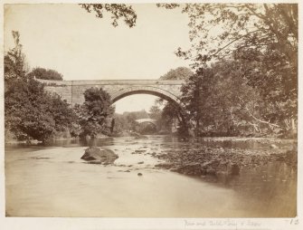 Page 3/6. View from North-West showing old and new bridges.
Titled 'New and Auld Brig O'Doon.'
PHOTOGRAPH ALBUM NO 146 : THE ANNAN ALBUM Page 3/6