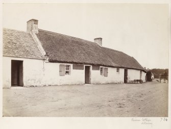 Page 4/1. View of Burns' Cottage, Alloway from SE.
Titled 'Burns' Cottage, Alloway.
PHOTOGRAPH ALBUM NO 146 : THE ANNAN ALBUM Page 4/1