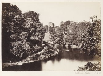 Page 7/4. Distant view of Bothwell Castle from East.
Titled 'Bothwell Castle.'
PHOTOGRAPH ALBUM 146: THE ANNAN ALBUM Page 7/4