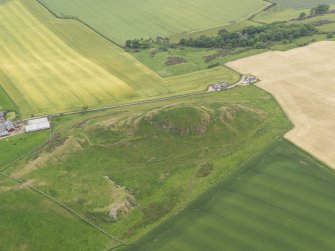 Oblique aerial view of the fort on Craig Rock, looking SW.