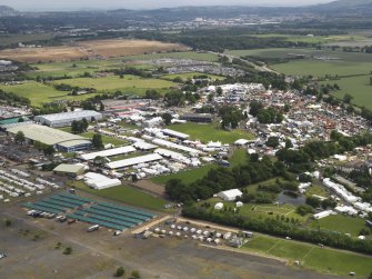 Oblique aerial view of the Royal Highland Showground, taken from the NNW.