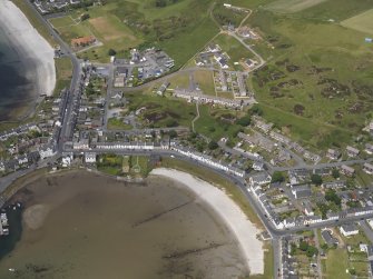 Oblique aerial view of Port Ellen, Islay, taken from the S.