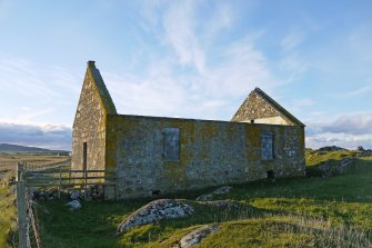 View of the East elevation of Cornaig Congregational Church, Tiree, taken from the South-East.