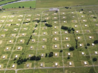 Oblique aerial view of part of the armament depot at Longtown, taken from the NNW.