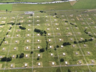 Oblique aerial view of part of the armament depot at Longtown, taken from the NNW.