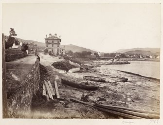 Page 14/6 View of the shore at Dunooon showing the Argyll Hotel.
Titled "Dunoon."
PHOTOGRAPH ALBUM No. 146: THE THOMAS ANNAN ALBUM.