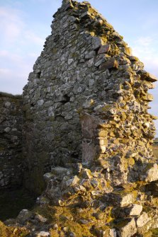 View of the Eastern gable of Kirkapol Chapel, Tiree, taken from the South-West.