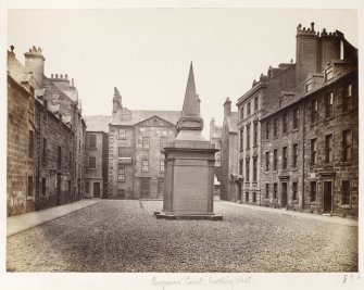 Page 22/3. View of Professors' Court, Old College, Glasgow.
Titled: 'Professors' Court, looking West .'
PHOTOGRAPH ALBUM NO 146: THE THOMAS ANNAN ALBUM