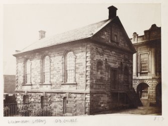 Page 22/4. View of Library, Old College, Glasgow.
Titled: 'William Adam Library  Old College.'
PHOTOGRAPH ALBUM NO 146: THE THOMAS ANNAN ALBUM
