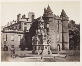  Page 24/1	View of the Fountain at Holyrood Palace, Edinburgh
Titled: 'Holyrood '
PHOTOGRAPH ALBUM NO 146: THE THOMAS ANNAN ALBUM